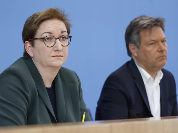 Bauministerin Klara Geywitz, Wirtschaftsminister und Robert Habeck.