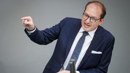 CSU-Landesgruppenchef Dobrindt Ende Oktober im Bundestag.