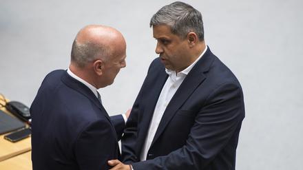 Kai Wegner (CDU) und Raed Saleh (SPD).