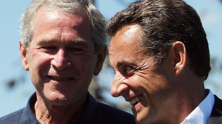 Bush und Sarkozy