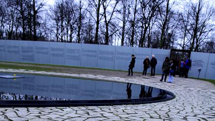 Das Denkmal für die im Nationalsozialismus ermordeten Sinti und Roma. 