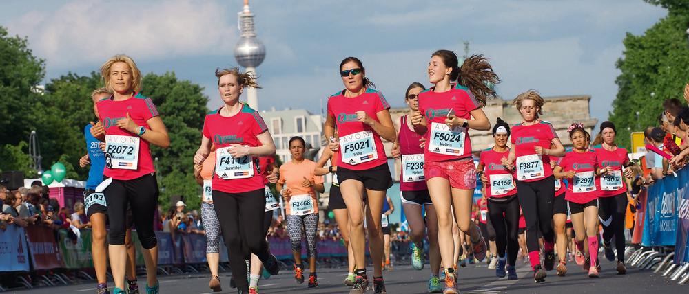 Rund 10.000 Teilnehmerinnen werden beim Berliner Frauenlauf erwartet.