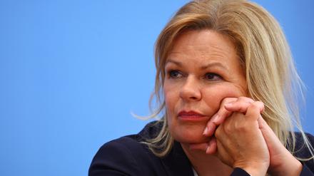 Nancy Faeser (SPD), Bundesinnenministerin und Spitzenkandidatin für die Landtagswahl in Hessen