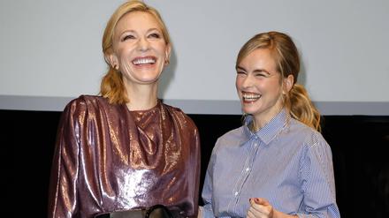 Cate Blanchett und Nina Hoss beim Talent-Talk im Hebbel am Ufer.   