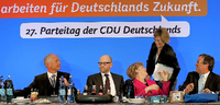 Die CDU unter Angela Merkel bereitet ihren Parteitag vor.