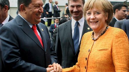 Chavez und Merkel