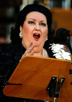 Die Opernsaengerin Montserrat Caballe im Juli 20014 in Berlin.