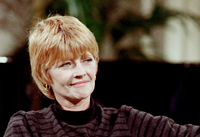 Claire Bretécher 1987 im französischen Fernsehen.