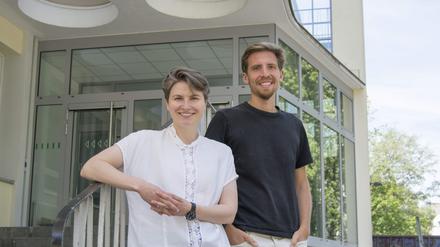Annabelle von Reutern und Dominik Campanella von Concular am Zille-Campus in Berlin-Charlottenburg.