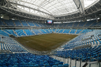 Beim Bau des neuen Fußballstadions in St. Petersburg sollen für Arbeiter mitunter verheerende Bedingungen geherrscht haben.