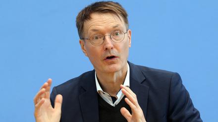 Karl Lauterbach (SPD) am 30. September im Haus der Bundespressekonferenz.