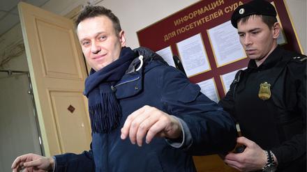 Alexej Nawalny vor Gericht.