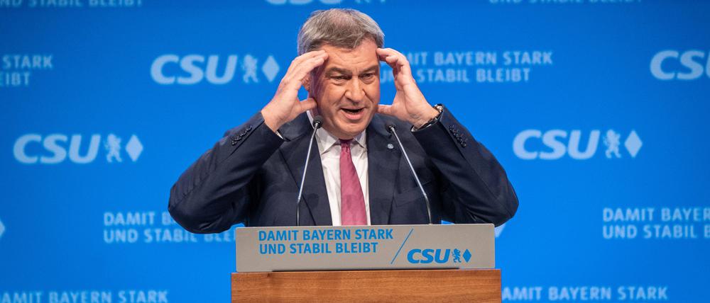 Markus Söder ist Ministerpräsident in Bayern. Für die kommende Landtagswahl ist er erneut Spitzenkandidat der CSU.