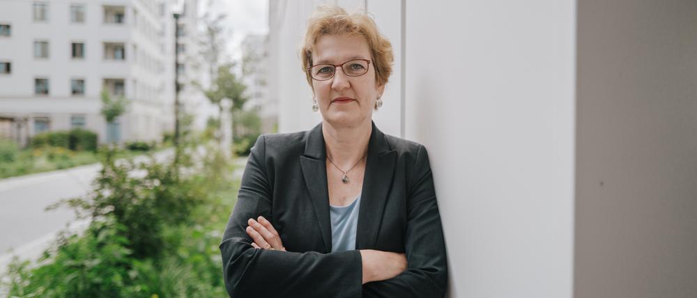 Daniela Ortmann ist neue Vorsitzende des Berliner Hauptpersonalrats. Fotografiert am 4. August 2023 in Berlin
