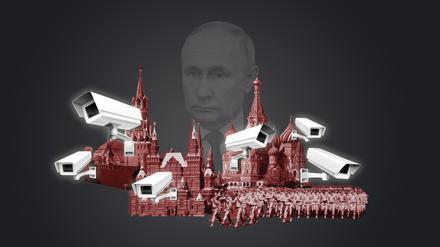 Putins Überwachungsstaat (Illustration)