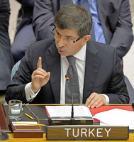 Der türkische Außenminister Davutoglu.