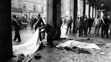 Bild des Grauens: Der Anschlag von Brescia habe wie ein Manifest der Neo-Faschisten wirken sollen, sagt Davide Conti.