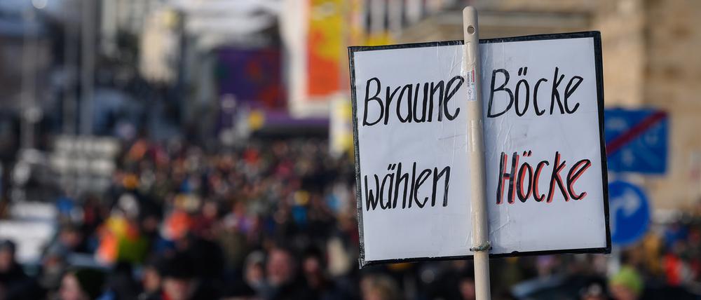 Demo gegen die AfD in Kassel in Hessen.