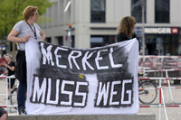 Demonstration von Rechtspopulisten und rechten Gruppierungen am 30. Juli in Berlin.