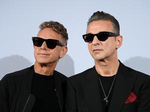 Dave Gahan and Martin Gore in Berlin.