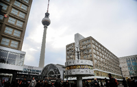 Der Alexanderplatz ist einer der wärmsten Orte in Berlin.