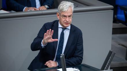 Dr. Mathias Middelberg (CDU) bei einer im Deutschen Bundestag in Berlin, 17.11.2023. 