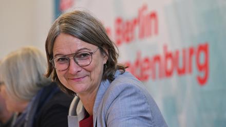  Katja Karger, Vorsitzende des DGB-Bezirks Berlin-Brandenburg.