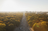 Entlang der Straße des 17. Juni verläuft die Teststrecke für autonomes Fahren in Berlin.