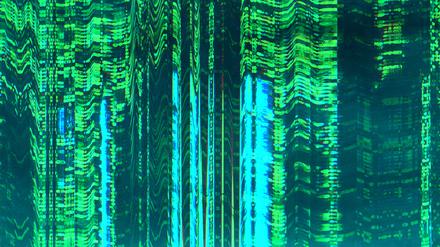 Digital artifacts. Glitch art background. NFT blockchain. Neon green blue color static noise texture on dark black creative design abstract illustration wallpaper. Model Released Property Released xkwx digital artifacts glitch art background neon noise nft blockchain green blue color static texture dark black creative design abstract illustration wallpaper digital artifacts glitch art background distortion screen frequency error effect interference defect pixel corrupted electronic analog matrix broadcasting transmission pattern poster modern damaged computer technology real nobody empty space copy space copyspace free space