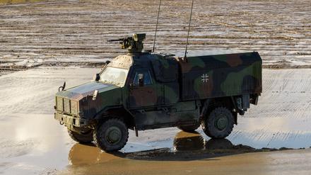 Das Allschutz-Transport-Fahrzeug vom Typ Dingo der Bundeswehr.