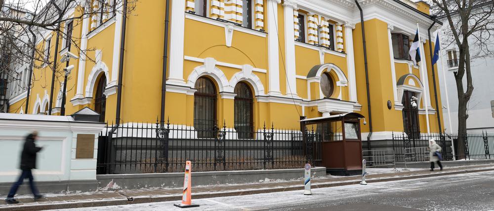 Die estnische Botschaft in Moskau.