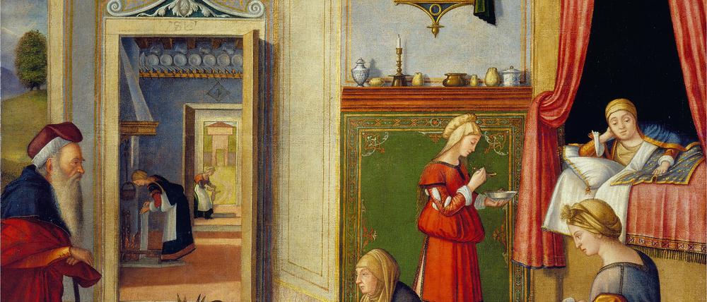 Die lesende Maria. Gemälde von Carpaccio (um 1510).
