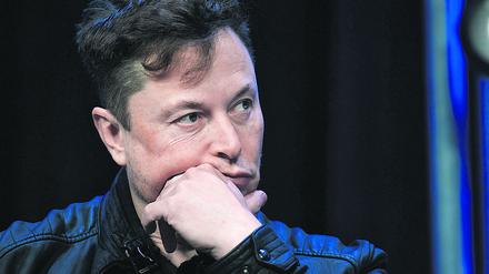 Elon Musk, Konzernchef des US-Elektroautohersteller Tesla, nimmt an der SATELLITE-Konferenz teil. (Archivbild)