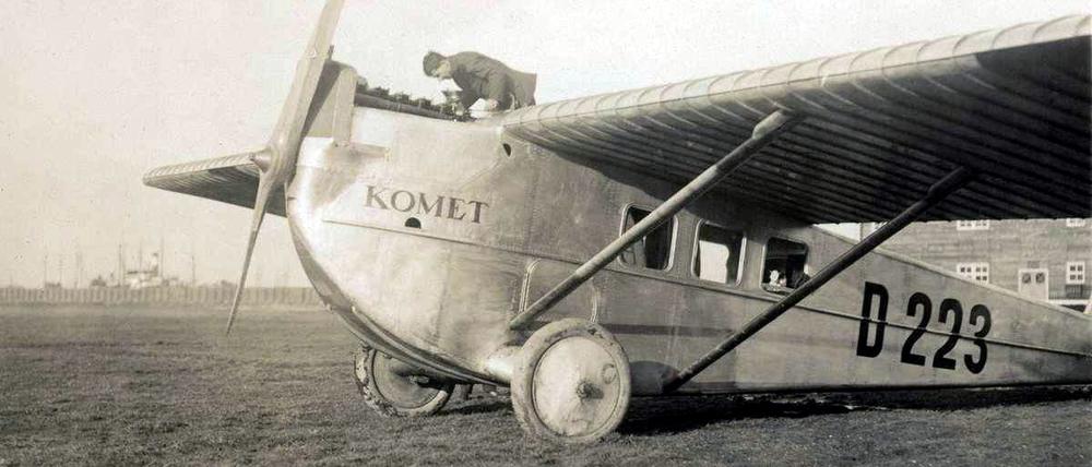 Die Dornier Komet II D223 der Deutschen Luftreederei am 30. Dezember 1922 bei der Zwischenlandung in Rotterdam.