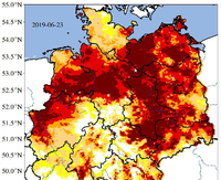 Deutschland ist bei der Bodenfeuchte zweigeteilt.