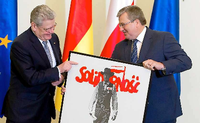 Sie teilen eine starke Tradition der Freiheitsliebe: Bundespräsident Joachim Gauck zu Gast beim polnischen Präsidenten Bronislaw Komorowski.