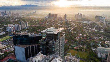 Ein Luftbild des Neubauviertels Pasig in Manila.