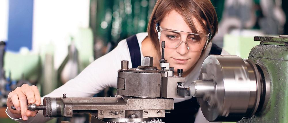 Im Maschinenbau gibt es wenige Frauen in Führungspositionen.