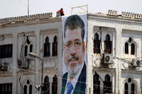 Unterstützer von Ex-Präsident Mursi sind weiter sehr aktiv.