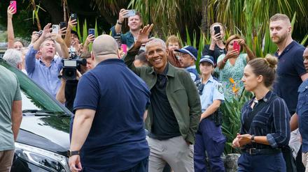 Noch immer ein Rockstar: Barack Obama tourt mit Vorträgen durch die Welt, hier kürzlich in Australien.