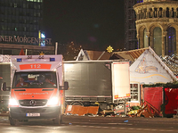 Der Anschlag. Mit diesem Lastzug raste Attentäter Anis Amri vor einem Jahr in die Weihnachtsbuden vor der Gedächtniskirche am Breitscheidplatz.
