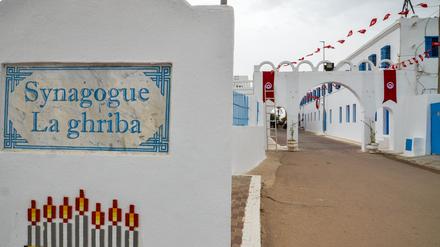 Die El-Ghriba-Synagoge auf der tunesischen Insel Djerba.