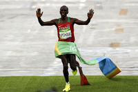 Marathon-Olympiasieger Eliud Kipchoge geht im September in Berlin auf Rekordjagd.