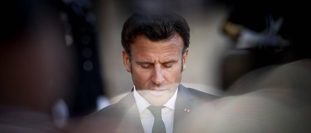 Hat die absolute Mehrheit im Parlament verloren: Emmanuel Macron.
