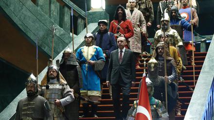 Der türkische Präsident Erdogan sieht sein Land als Ordnungsmacht in der Region.  dpa-Bildfunk