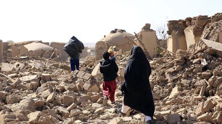 Die starken Erdbeben in der Provinz Herat im Westen Afghanistans haben zahlreiche Gebäude zerstört.