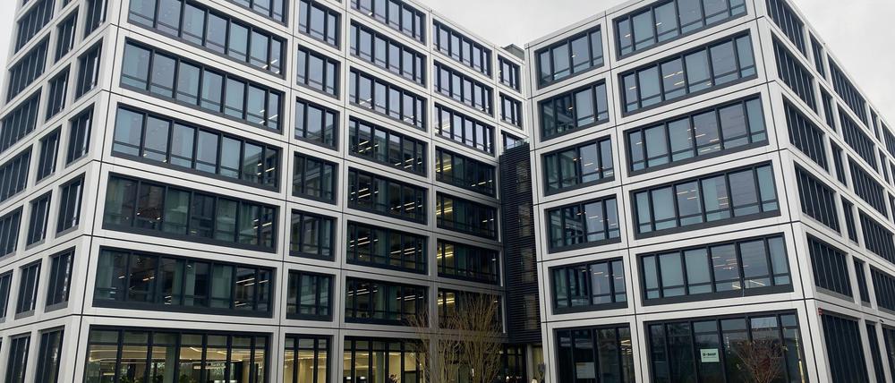 Das neue Bürogebäude der BASF Services Europe an der Storkower Straße.