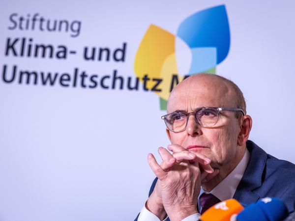 Erwin Sellering, früherer Ministerpräsident von Mecklenburg-Vorpommern und Vorstandsvorsitzender der Klimastiftung MV (Archivbild). 