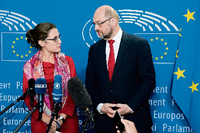 EU-Parlamentspräsident Martin Schulz und die kanadische Handelsministerin Chrystia Freeland hoffen weiter auf Ceta.