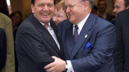 EU-Gipfel Schröder und Ahtisaari